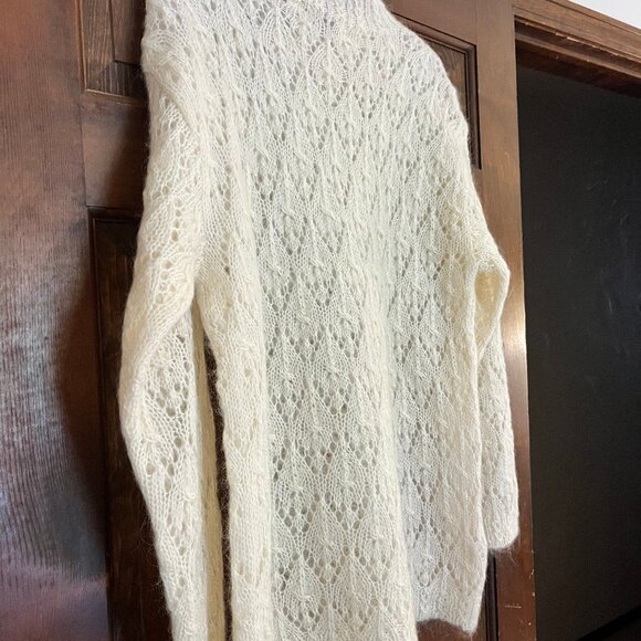 Liz Claiborne Collection Ivory Tunic Sweater Size S - Picture 5 of 10